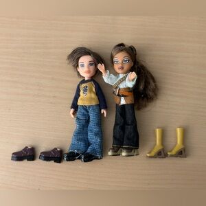 Vintage Lil Bratz Yasmin and Cameron 2002 MGA Bratz Boyz
